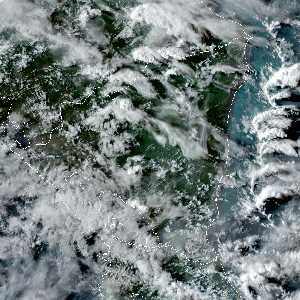 météo tropicale : Image satellite .