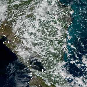 météo tropicale : Image satellite .