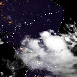 météo tropicale : Image satellite .