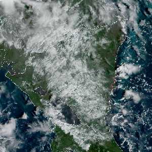 météo tropicale : Image satellite .