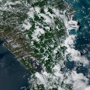 météo tropicale : Image satellite .