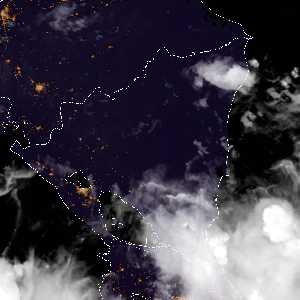 météo tropicale : Image satellite .