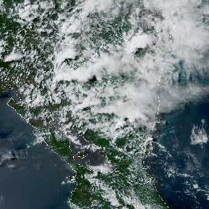 météo tropicale : Image satellite .