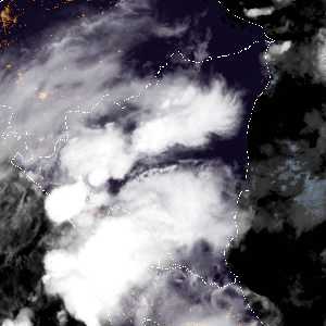 météo tropicale : Image satellite .