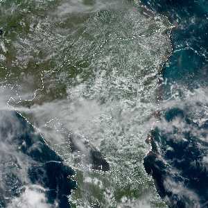 météo tropicale : Image satellite .