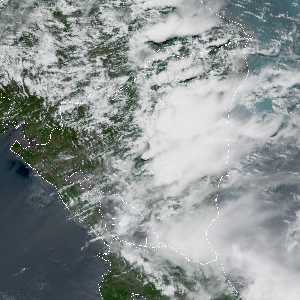 météo tropicale : Image satellite .