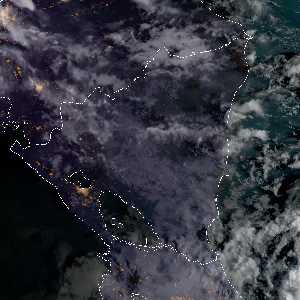 météo tropicale : Image satellite .