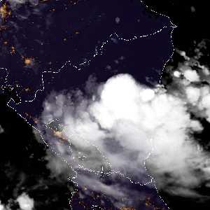 météo tropicale : Image satellite .