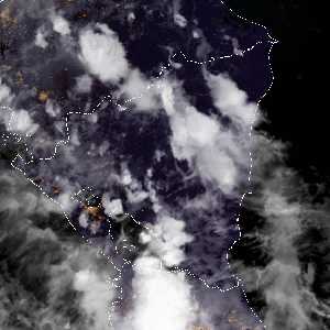 météo tropicale : Image satellite .