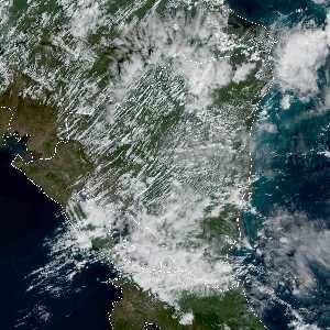 météo tropicale : Image satellite .