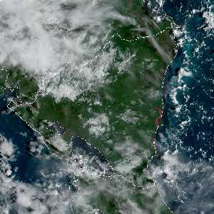 météo tropicale : Image satellite .