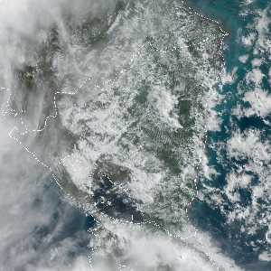 météo tropicale : Image satellite .