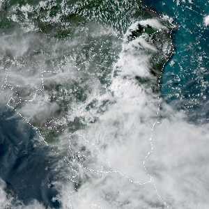 météo tropicale : Image satellite .
