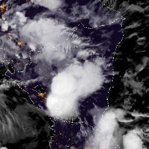 météo tropicale : Image satellite .