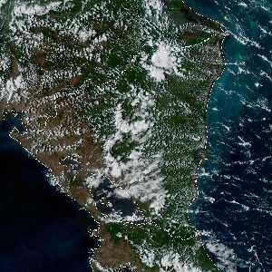 météo tropicale : Image satellite .