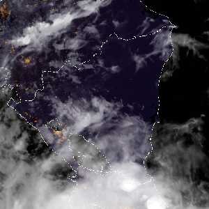 météo tropicale : Image satellite .