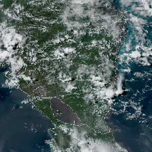 météo tropicale : Image satellite .