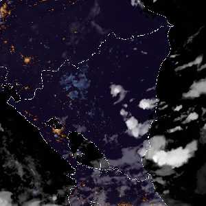 météo tropicale : Image satellite .