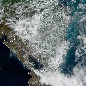 météo tropicale : Image satellite .
