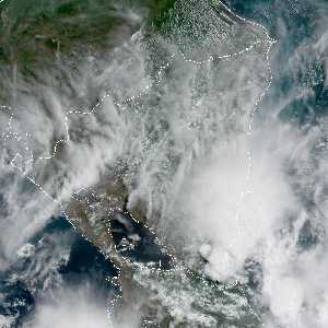 météo tropicale : Image satellite .