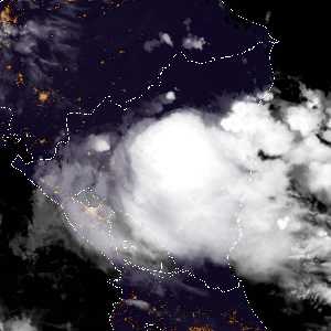 météo tropicale : Image satellite .