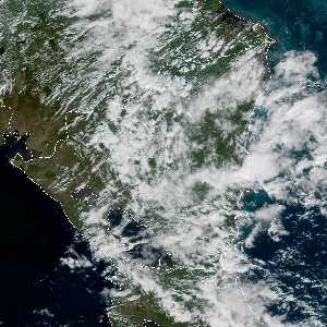météo tropicale : Image satellite .
