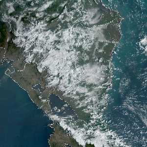 météo tropicale : Image satellite .