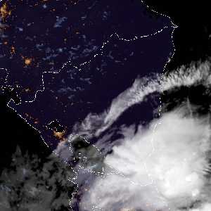 météo tropicale : Image satellite .