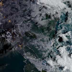 météo tropicale : Image satellite .