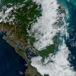 météo tropicale : Image satellite .