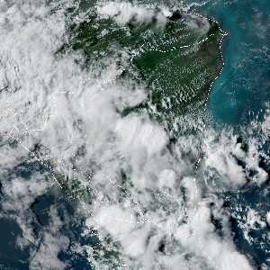 météo tropicale : Image satellite .