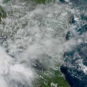 météo tropicale : Image satellite .