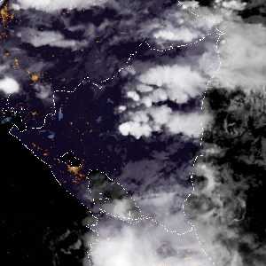météo tropicale : Image satellite .