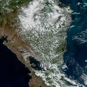 météo tropicale : Image satellite .