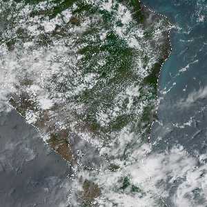météo tropicale : Image satellite .