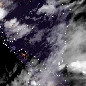 météo tropicale : Image satellite .