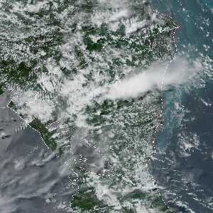 météo tropicale : Image satellite .