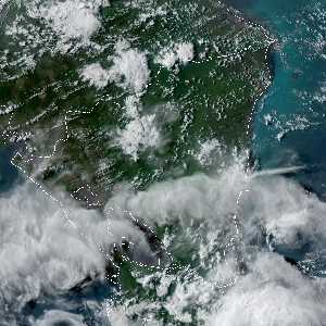météo tropicale : Image satellite .