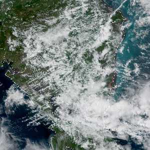 météo tropicale : Image satellite .