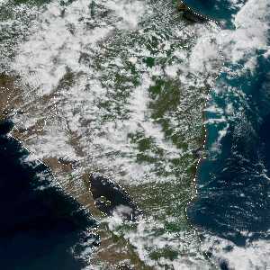 météo tropicale : Image satellite .