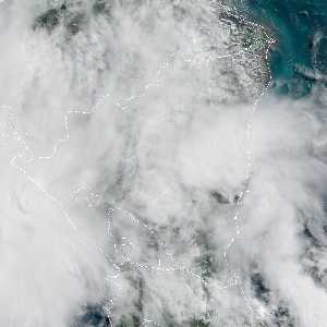 météo tropicale : Image satellite .