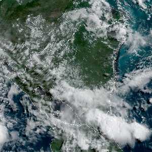 météo tropicale : Image satellite .