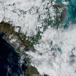 météo tropicale : Image satellite .