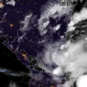 météo tropicale : Image satellite .