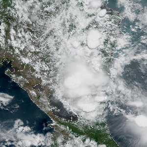 météo tropicale : Image satellite .