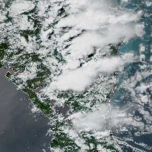météo tropicale : Image satellite .