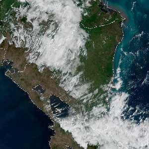 météo tropicale : Image satellite .