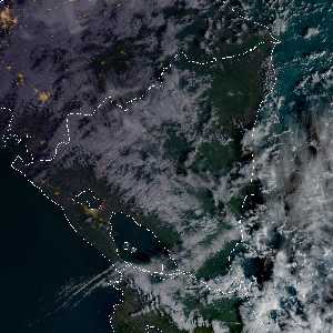 météo tropicale : Image satellite .