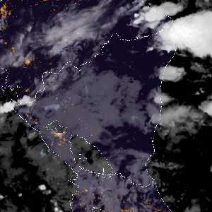 météo tropicale : Image satellite .