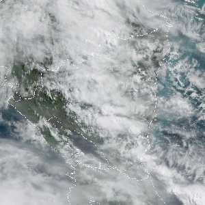 météo tropicale : Image satellite .